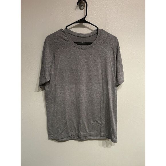 Lululemon Mens Large Metal Vent Tech Short Sleeve Shirt Gray  SP - Picture 1 of 6